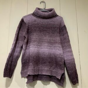 Simply Vera Vera Wang Women's Size Medium Pink & Purple Knit Pullover Sweater